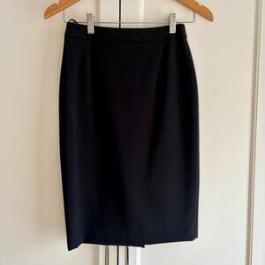 BOSS Hugo Boss Black Wool Pencil Skirt | Size 0
